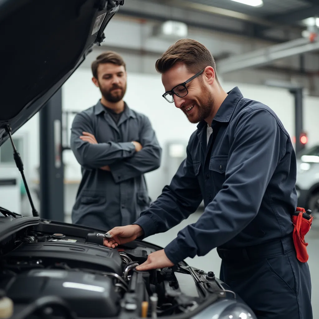 Reparación exitosa de motor en taller